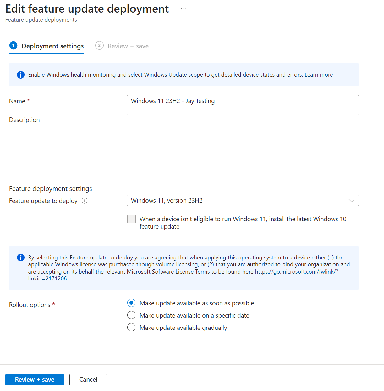 2024-01-30 22_09_10-Edit feature update deployment - Microsoft Intune admin center and 9 more pages 