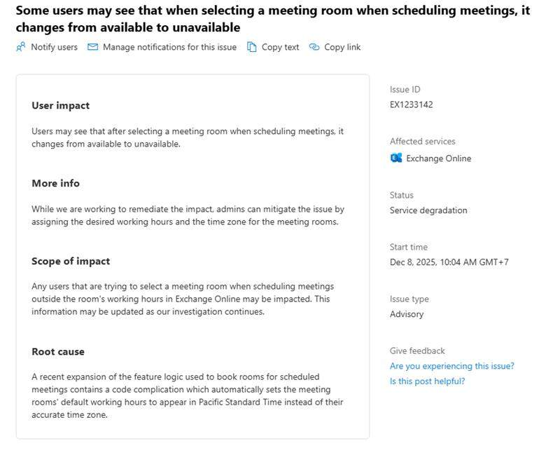 The issue is the room shows unavailable most times, but when I go ahead ...