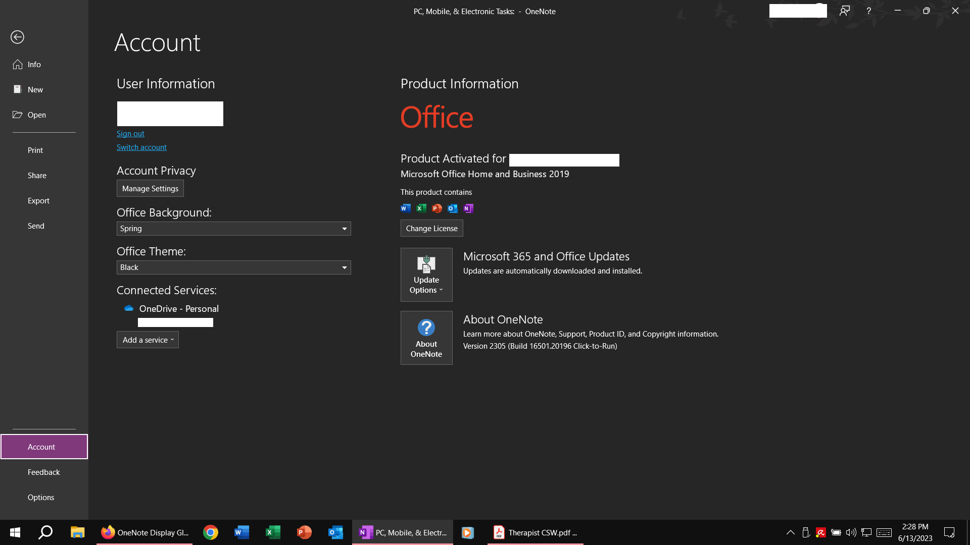 OneNote Display Glitch - Microsoft Q&A