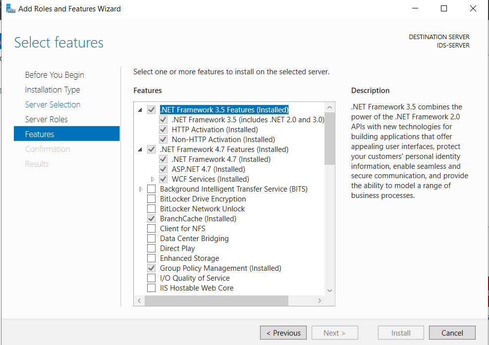 Windows Server 2019 Essential (Winver 1809) .net framework 4.8 Blocking ...