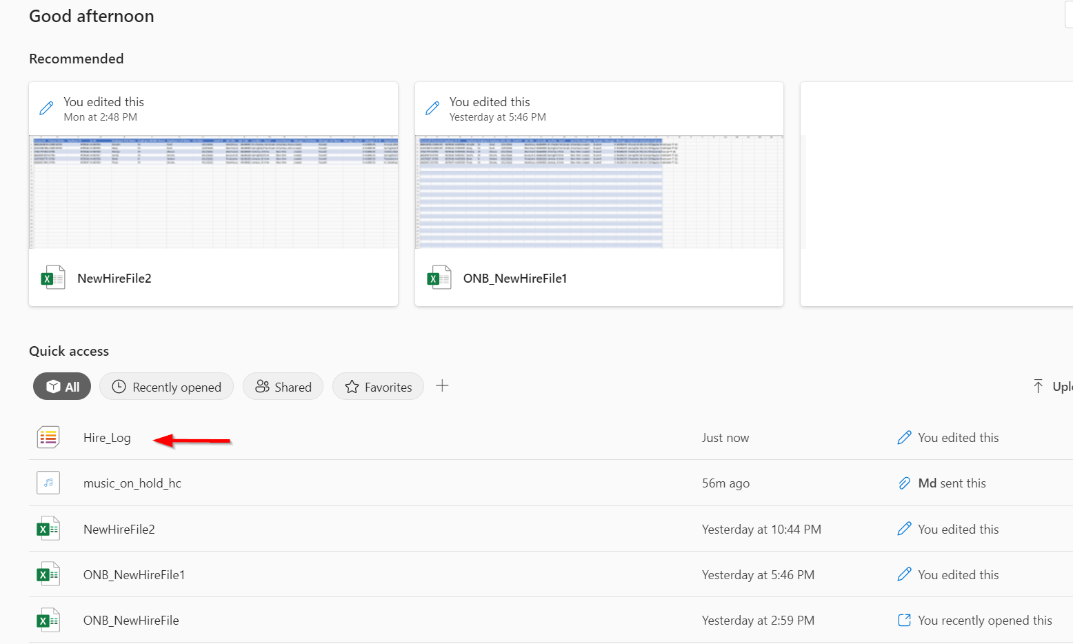Hide Sharepoint List Activity from Quick Access view - Microsoft Q&A