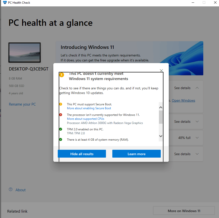 Why is PC health checker saying my CPU isnt supported? - Microsoft Q&A