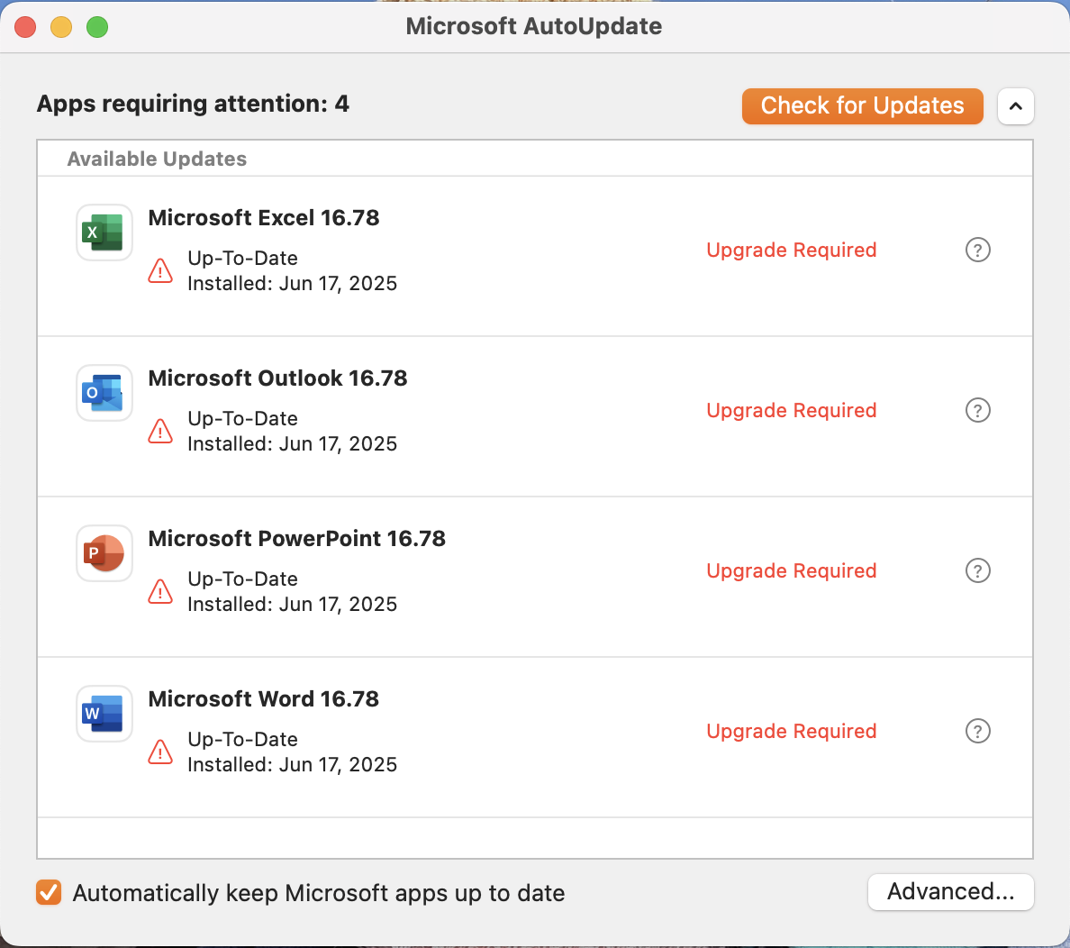Office 2024 on Mac NOT Updating After Purchase & Install - Microsoft Q&A