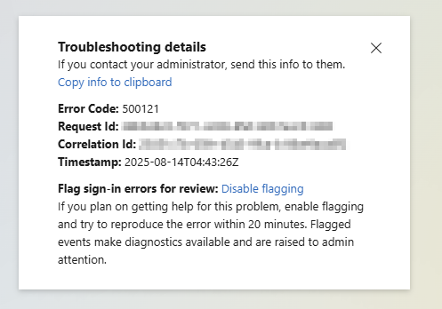Error500121