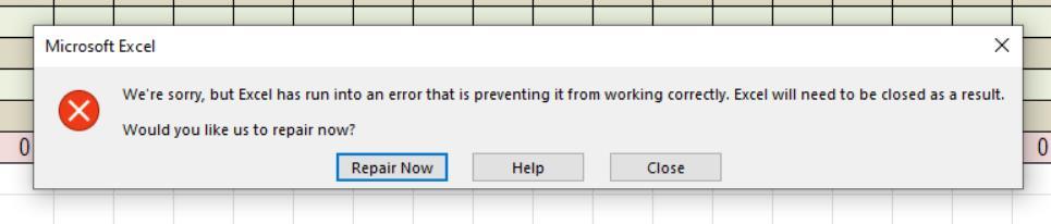 Word and Excel error message - Microsoft Q&A