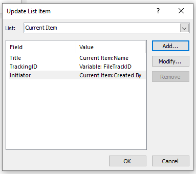 updated Current Item