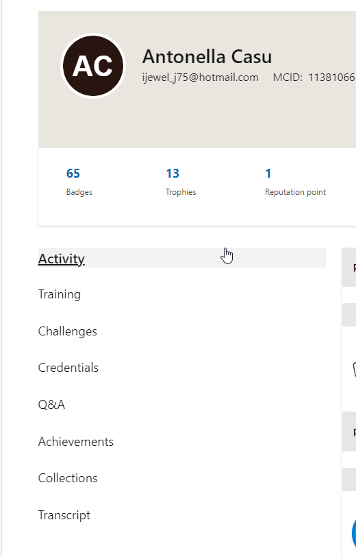 I can't see tab certification in my dashboard - Microsoft Q&A