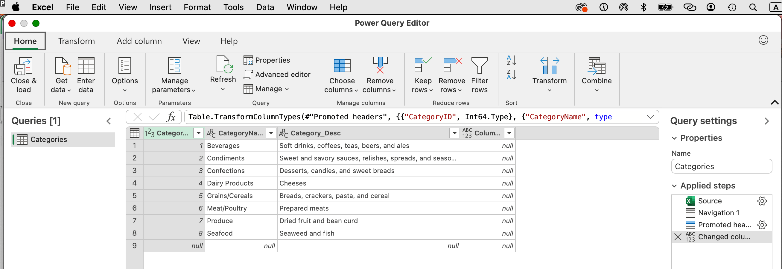 Excel Pivot query editor on the mac - no menu - Microsoft Q&A