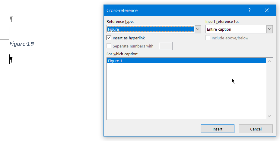 Crossreferences not working in Word - Microsoft Q&A