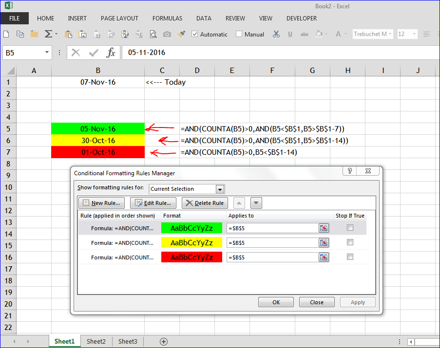 Conditional Formatting with 3 options? - Microsoft Q&A