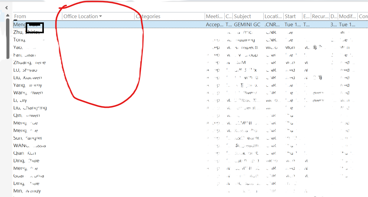 Users' Office location is empty in Outlook meeting calendar - Microsoft Q&A