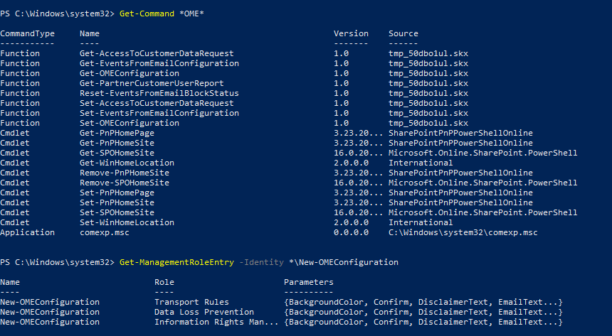Unable to get the command New-OMEConfiguration - Microsoft Q&A