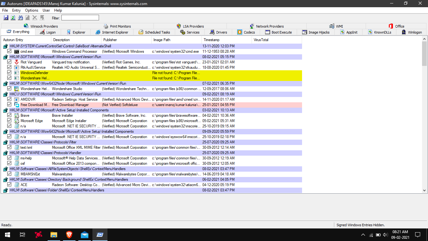 Defender detects csrss.exe trojan as soon as I plug my laptop in ...