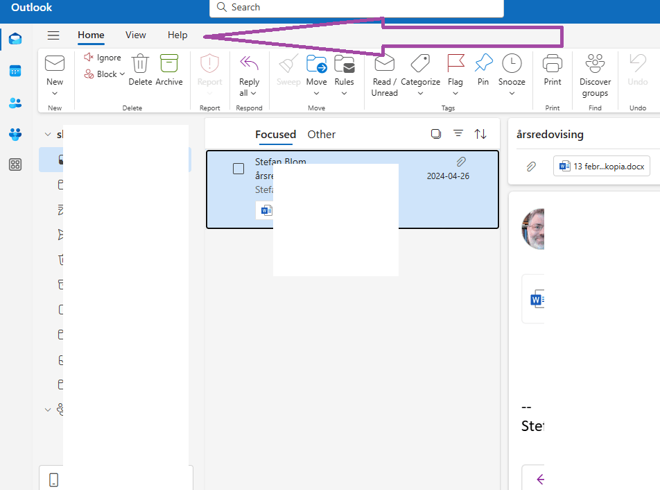 Missing File command in the new Outlook - Microsoft Q&A