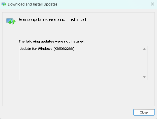 Windows 11 Update error - Microsoft Q&A