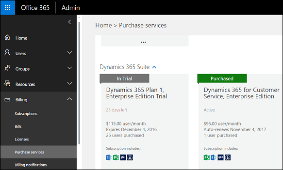 Can't see subscription details in Admin center - Microsoft Q&A