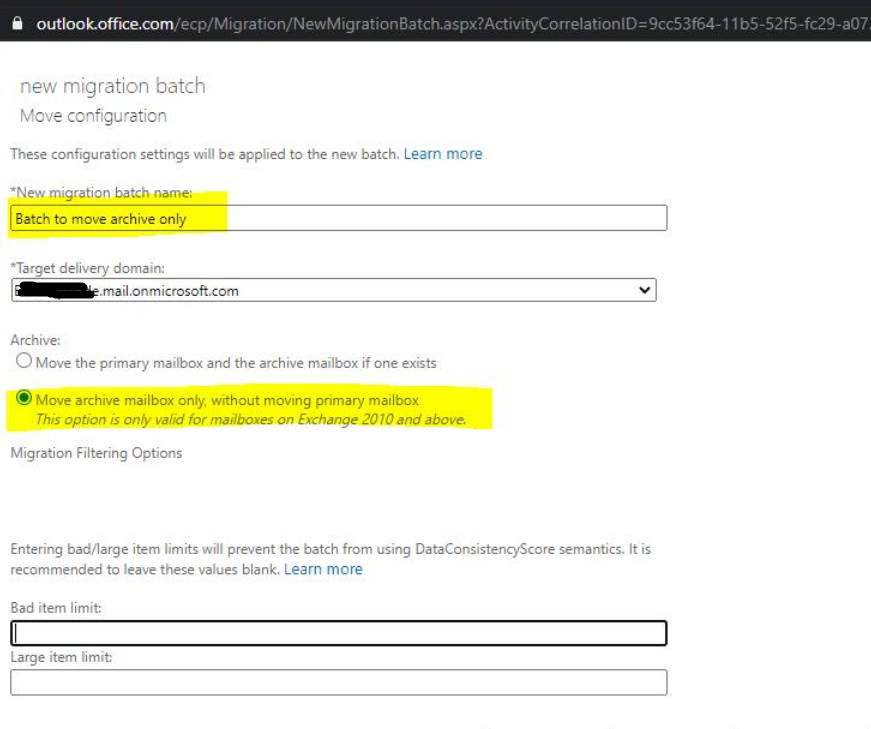 Archiving Mailboxes from Local Storage to Cloud - Microsoft Q&A