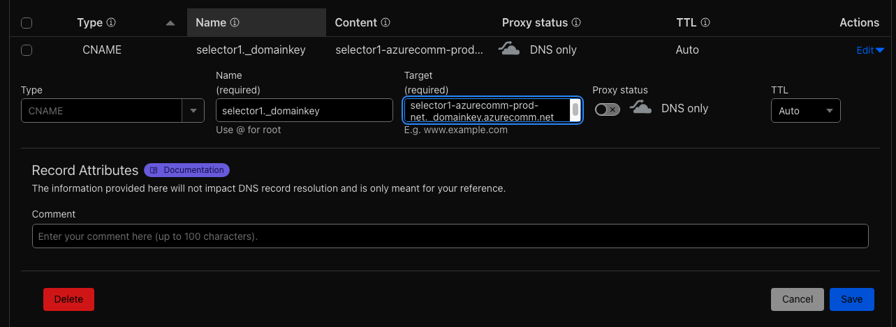 Cannot connect verified domain to Azure Communication Service ...