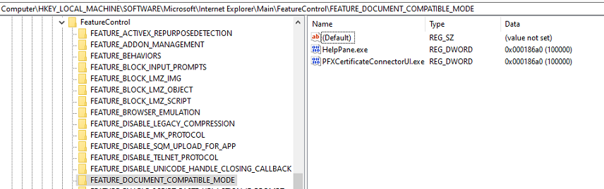 Document Compatible Mode