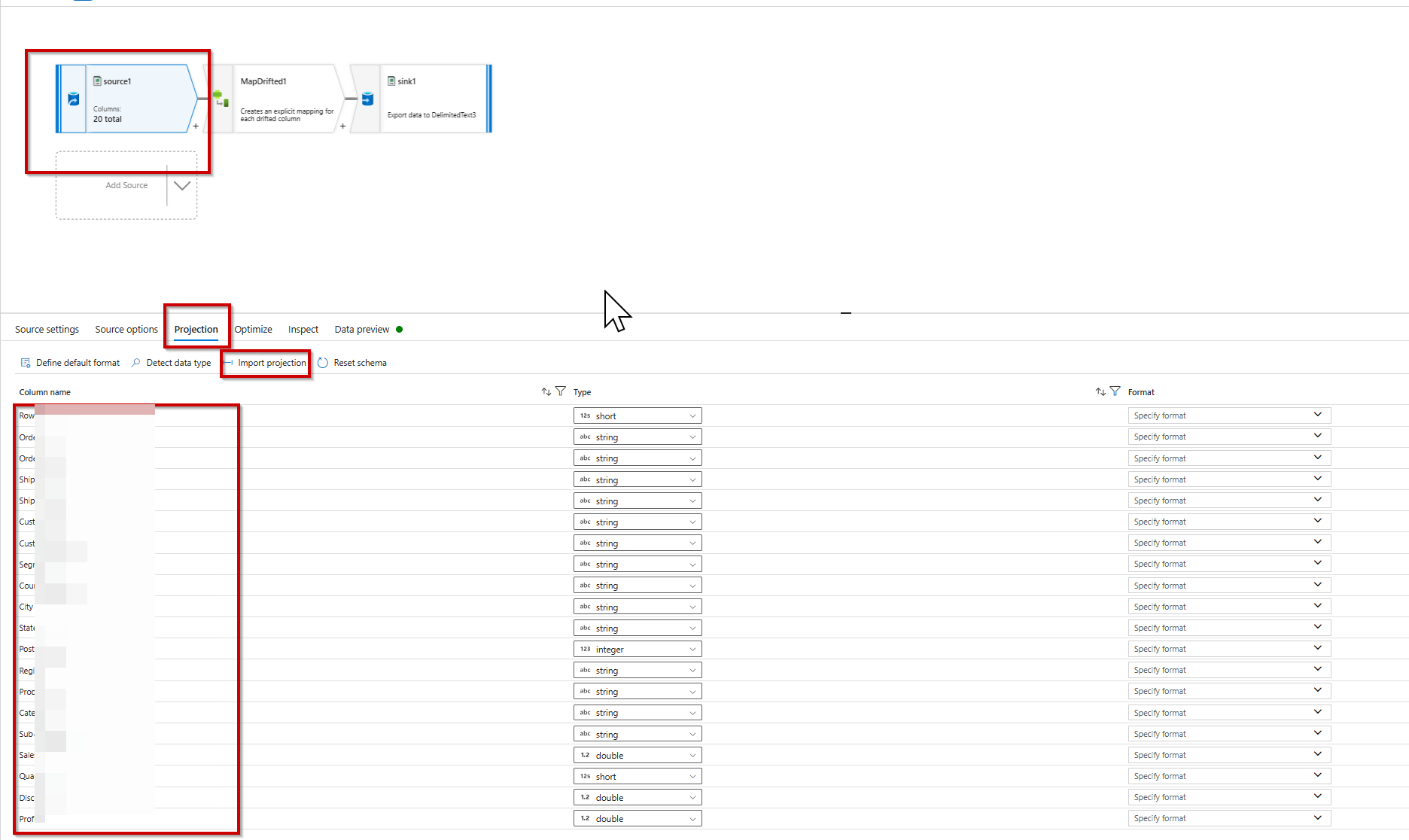 Output transformed data as CSV instead of parquet format - Microsoft Q&A