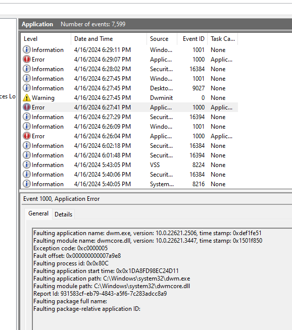 How do i fix all of these error faulting application WINDOWS