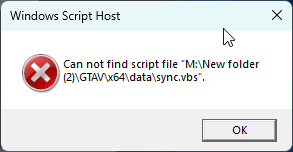 Windows Script Error - Sync.vbs Please Help - Microsoft Q&A