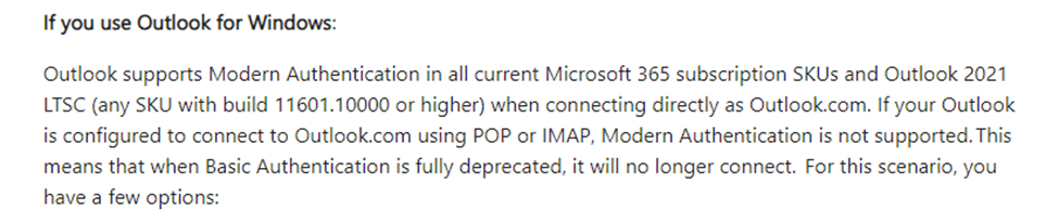 Outlook Desktop App will not allow me to add my Hotmail account ...