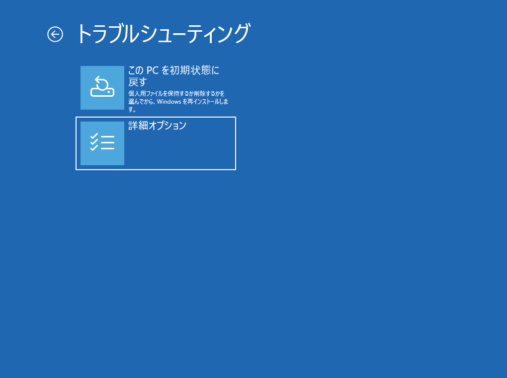 詳細オプション