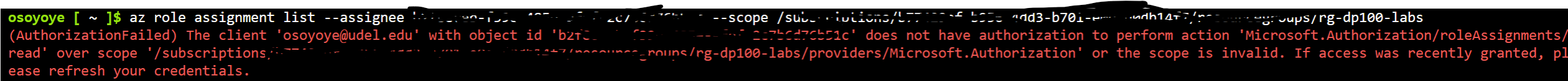 How to fix Message: The client '******@udel.edu' with object id ...