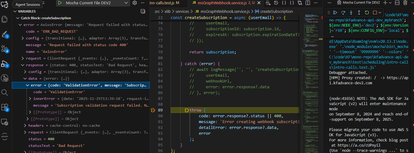 Subscription validation request failed. Notification endpoint must ...