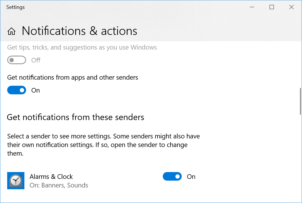 Alarms & Clock does not notify - Microsoft Q&A