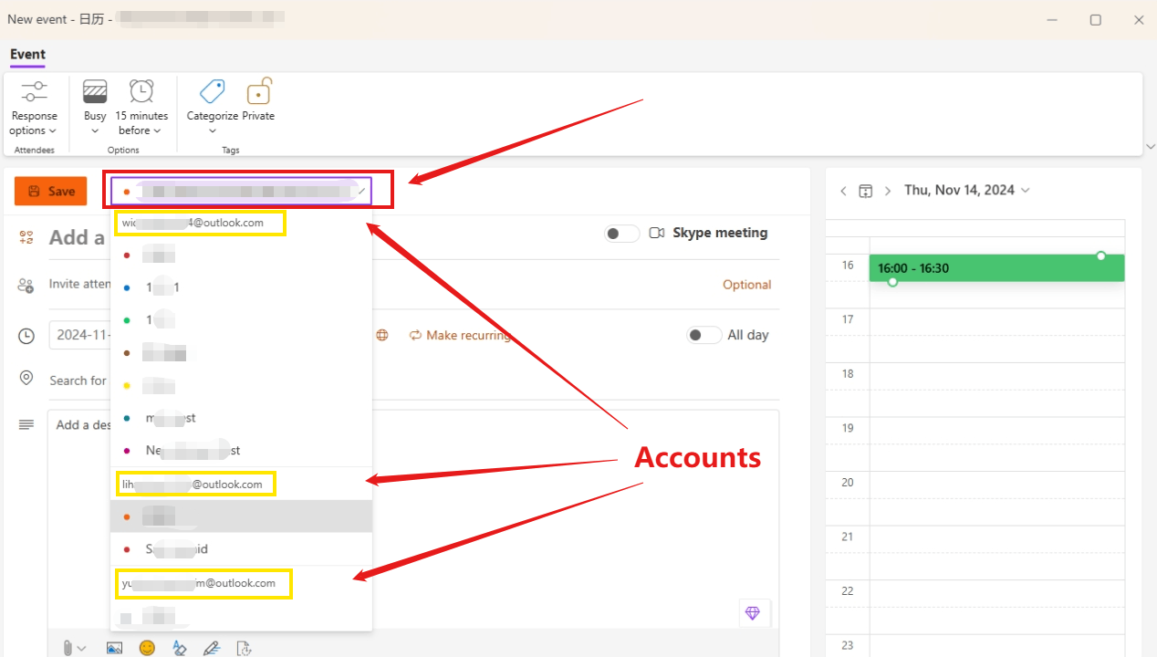 Can't add an event into MS Outlook calendar - Microsoft Q&A