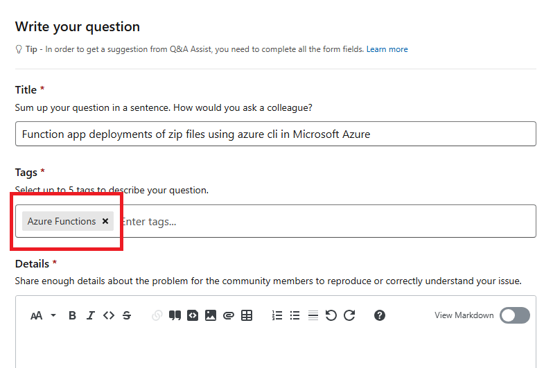 Function app deployments of zip files using azure cli in Microsoft ...