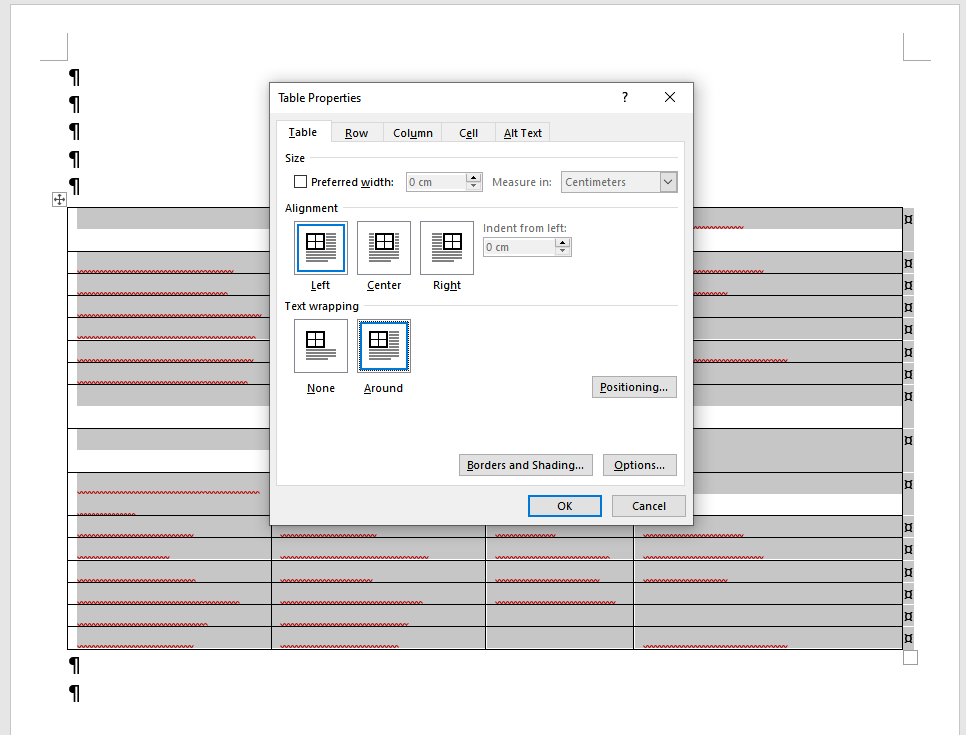How Do I Move The Table Downwards To Create Typespace at the Top ...