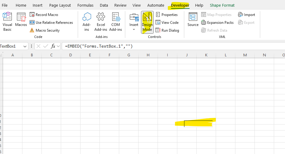 Excel app - Help me to remove this small box. - Microsoft Q&A