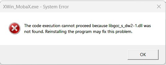XWin_MobaX.exe - System Error - Microsoft Q&A