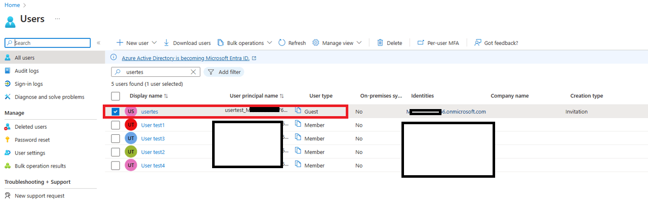 Can I invite other domain users from there alias address to collaborate ...