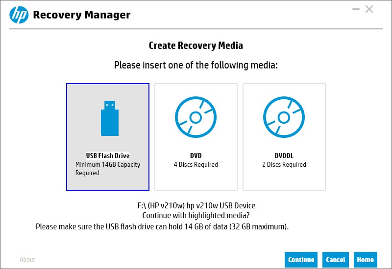 how to boot into recovery mode using usb created by hp usb recovery to ...