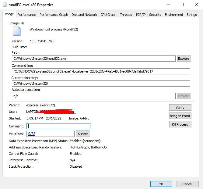Rundll32 Injected with mining malware - Microsoft Q&A