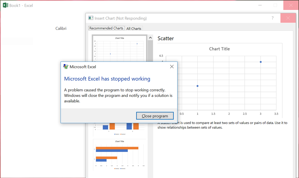 Surface Laptop i7 crashing Excel 2016 - Microsoft Q&A