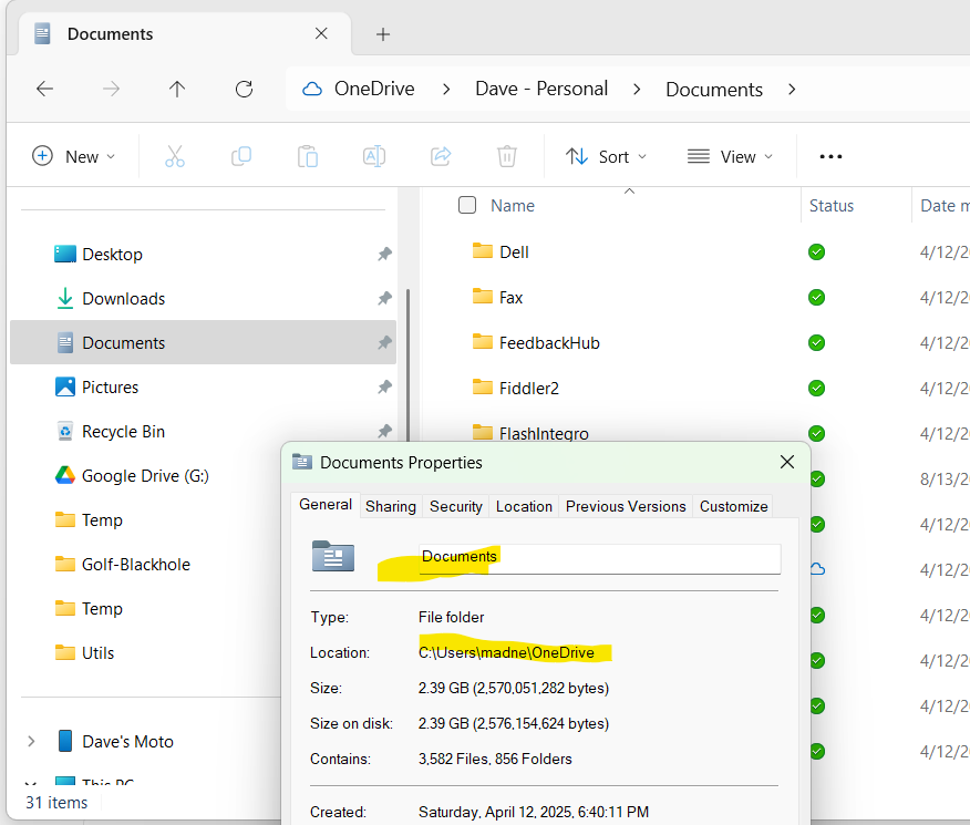 How to fix damaged "Documents Folder" Windows 11 - Microsoft Q&A