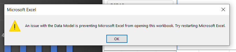 Excel Power Pivot Issues - Error When Refreshing - Microsoft Q&A