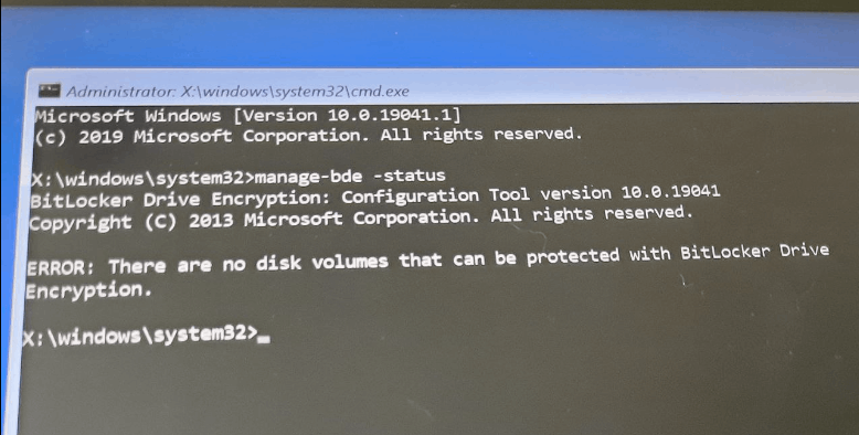 Windows 10 - Preparing BitLocker recovery in black screen, how to use ...