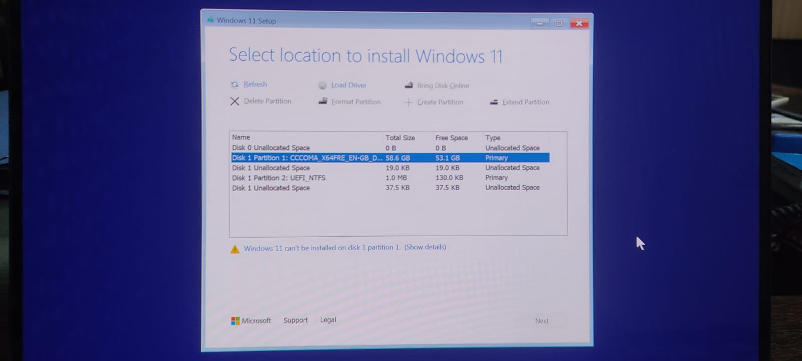 offline windows 11 installation