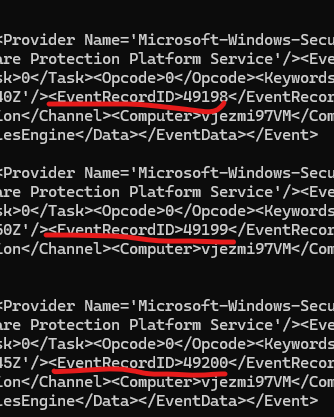 EvtSubscribe has strange behavior when using query criteria with ...