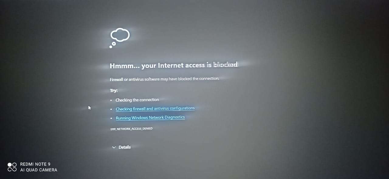 internet access blocked - Microsoft Q&A