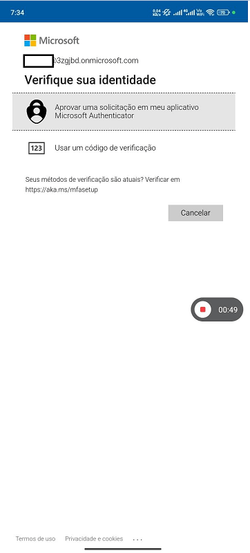 Relatar Problema na MFA - Microsoft Q&A