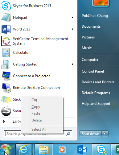 pop up menu always shown at excel and startup window search column only ...
