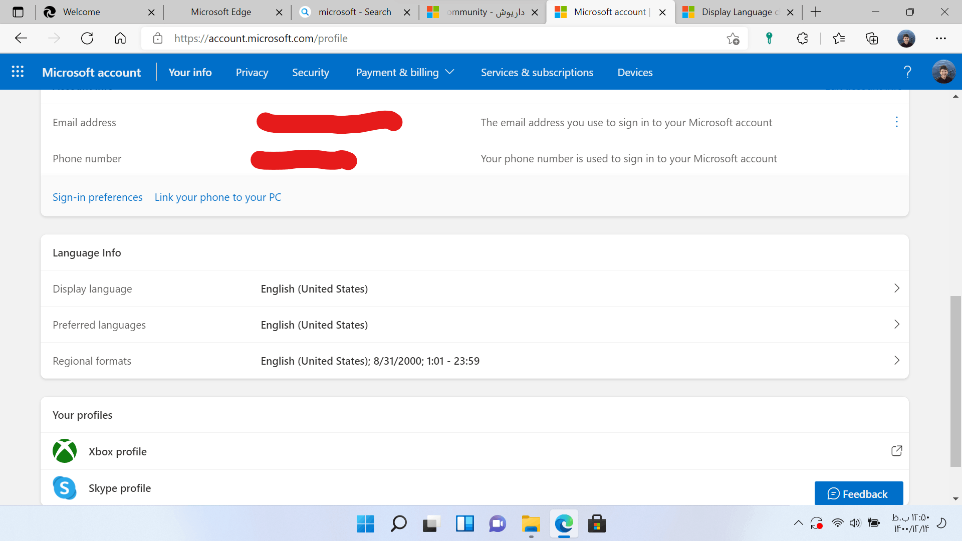 Display Language change doesn't take affect in onedrive paths ...