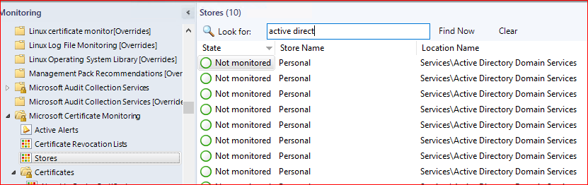 Store Not Monitored